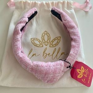 La Bella Ballerina Pink Tweed Headband